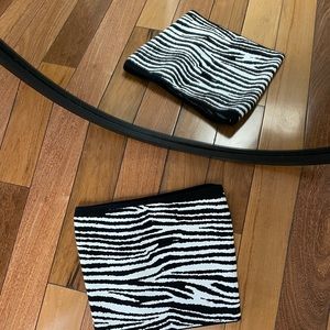 SOLD Aritzia Babaton zebra print tube top